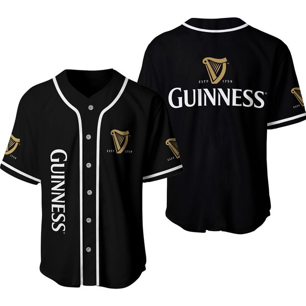Guinness Beer Baseball Jersey Beer Lovers Shirt-image