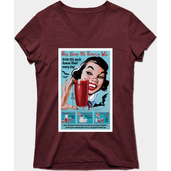 Stay Young The Vampire Way - Vampire - T-Shirt-image
