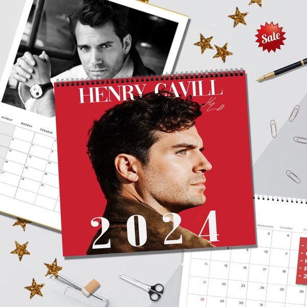 Henry Cavill Wall Calendar 2024, Wall Calendar 2024,-image