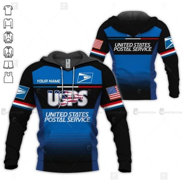 Personalized Name Postal Worker 3D All Over Printed Hoodie-image
