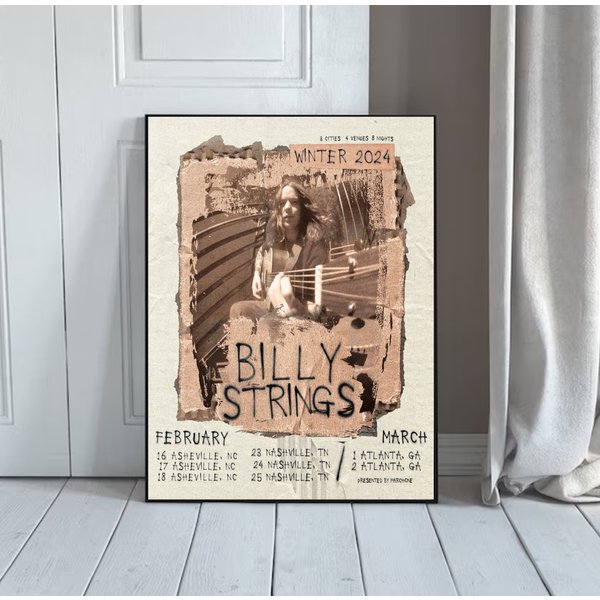 Billy Strings Winter Tour 2024 Poster-image