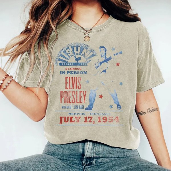 Classic Elvis Presley The King Of Rock And Roll Music Shirt, Presley Singer Shirt-image