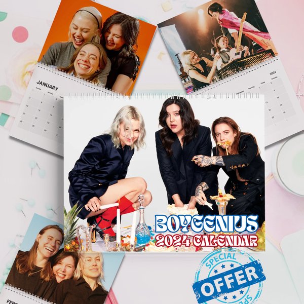 Boygenius Wall Calendar, Boygenius Bumper Lgbtq Inspired Calendar