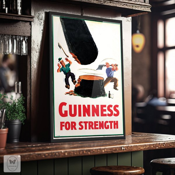 Guinness For Strength Poster, Vintage Poster-image