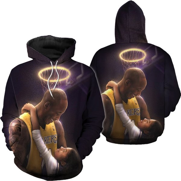 Mamba Kobe Gigi Basketball Superstar Fans 3D Hoodies-image
