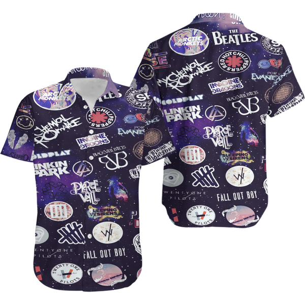 Music Rock Band Hawaiian Shirt-image