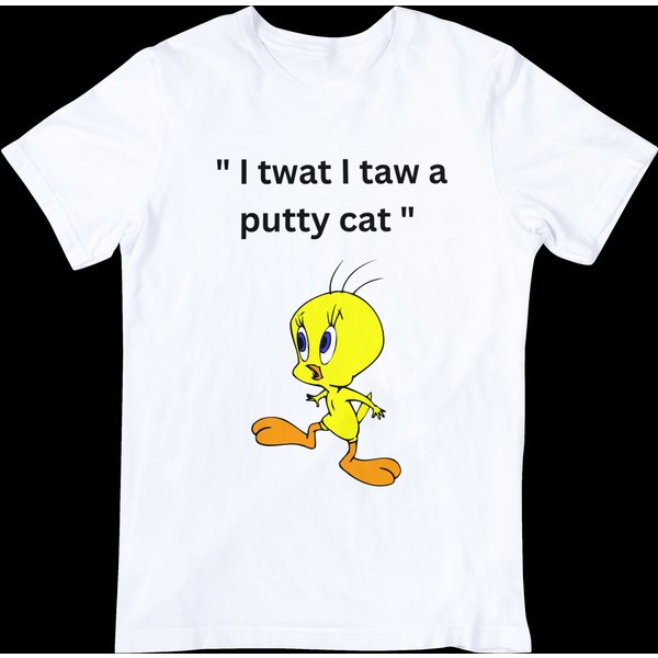 Tweety Bird T-Shirt. Short Sleeve Gender Neutral-image