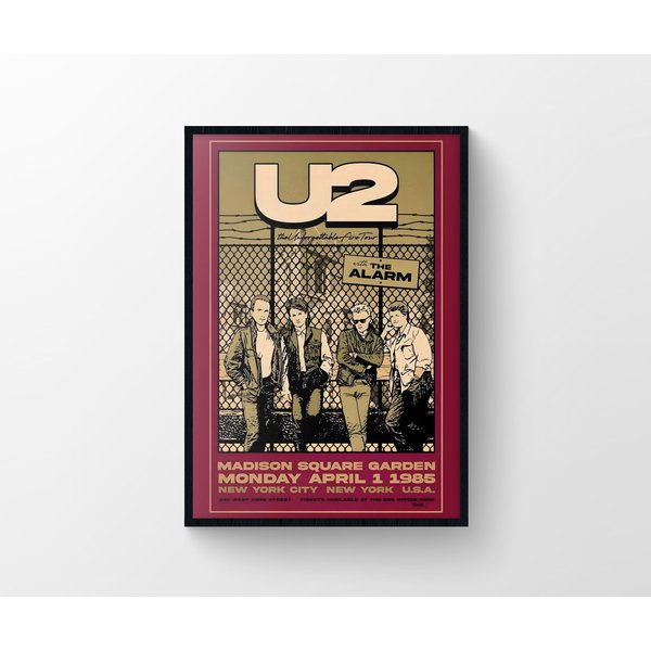 U2 Rock Poster, The Joshua Tree Art, Music Gift, Classic Rock Decor-image