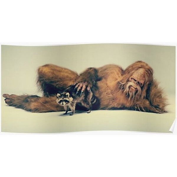 Funny Sasquatch Pose Premium Matte Vertical Poster-image