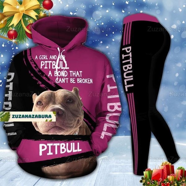 Pitbull Hoodie, Pitbull Legging, Cute Dog Hoodie, Gift For Dog Lover-image
