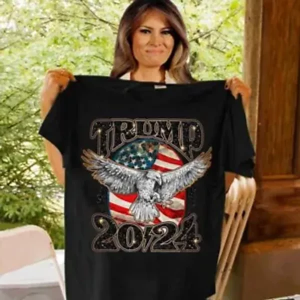2024 Eagle America Flag T-Shirt-image