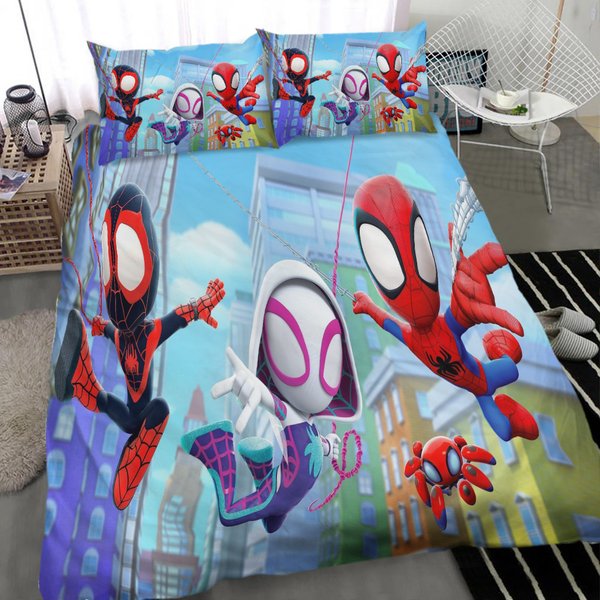 3D Printed Spidey And His Amazing Friends Bedding Set-image