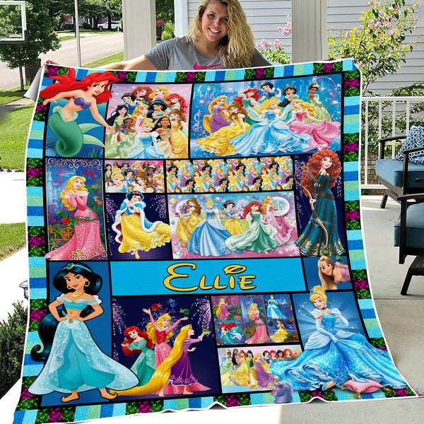 Personalized Family Princess Blanket-image
