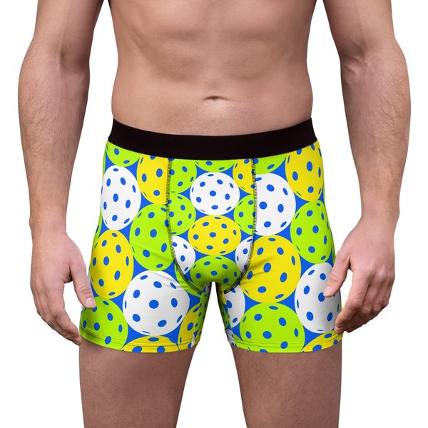 Extra Light Men's Boxer Briefs, Colorful Pickleballs