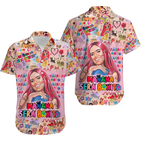 Karol G Summer Hawaiian Shirt, Karol G Maana Sera Bonito Hawaiian-image