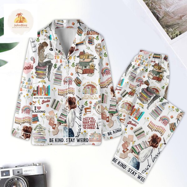 Books Lover Pajamas Set, Family Matching Pajamas Set-image