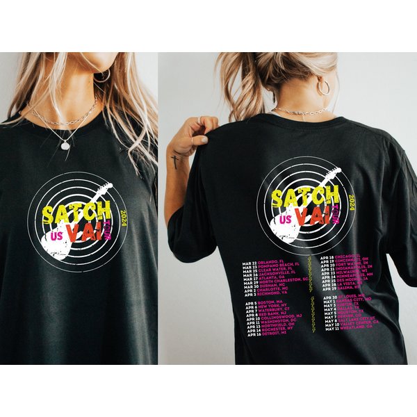 Joe Satriani And Steve Vai 2024 Us Tour Shirt, 2024 Music Tour Shirt, Gift For Fan-image