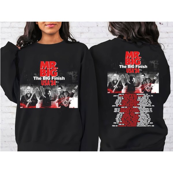 Mr Big The Big Finish Tour 2024 Shirt, 2024 Music Tour Shirt, Gift For Fan-image