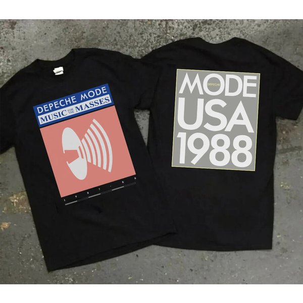 Vintage 1988 Depeche Mode Music For The Masses Tour T-Shirt-image