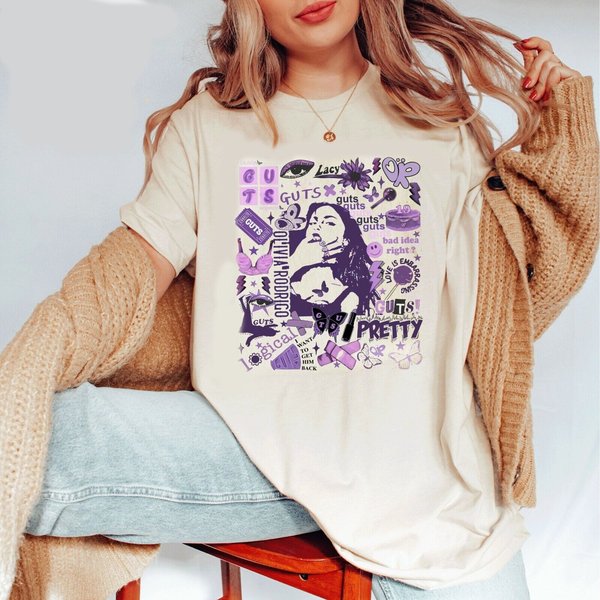 Olivia Rodrigo Guts Tour 2024 T-Shirt, Olivia Rodrigo-image
