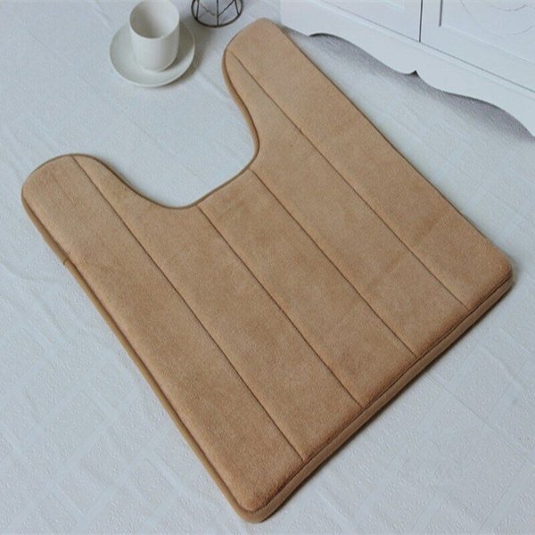 Toilet Pad Bath Pedestal Soft Washable Anti Foam Memory Mat Rug Floor Slip Home-image