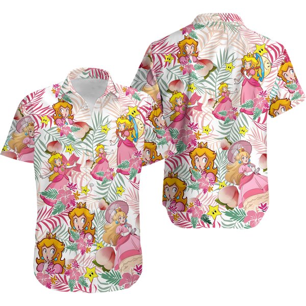 Princess Peach Hawaiian Shirt-image