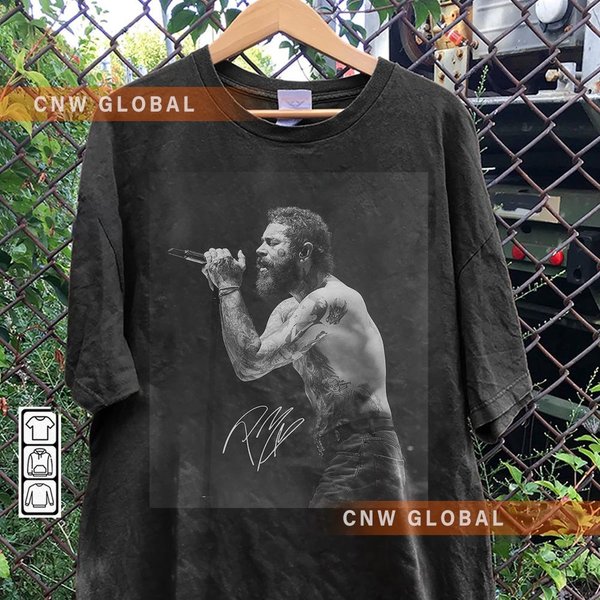 Post Malone Music Rap Vintage Graphic Shirt, If Y'all Weren't Here I'd Be Crying Tour 2023 V2, Bootleg Inspired Concert Fan Gift 2507Tp-image