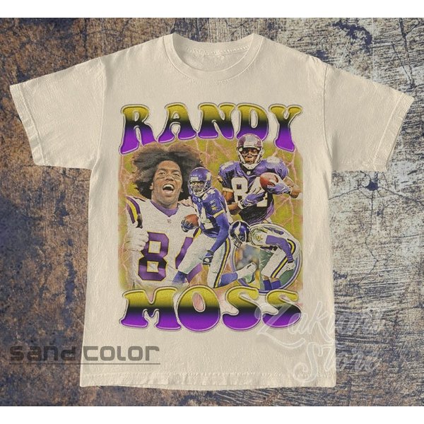 Randy Moss Shirt, Football Shirt, Classic 90S Graphic Tee-image