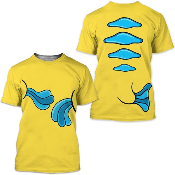 Finding Yellow Fish Halloween Costume 3D Shirt-image