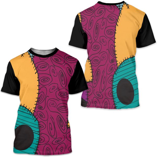 Nightmare Before Christmas Sally Pattern T-Shirts-image