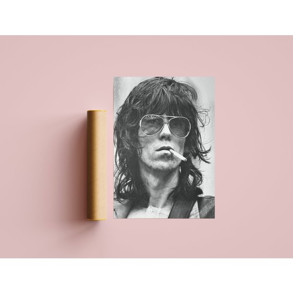 Keith Richards Poster / Keith Richards Art Print / Vintage Poster-image