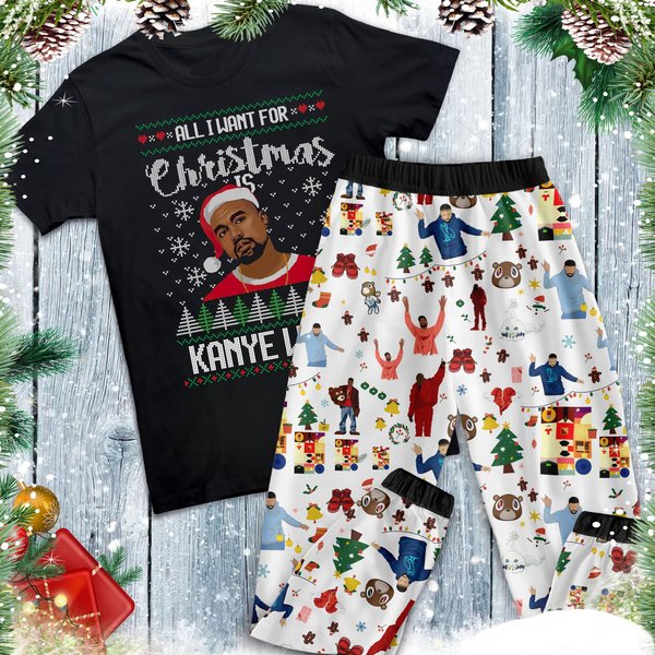 Kanye Bear Family Holiday Pajamas Set
