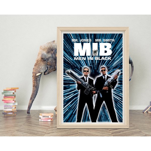Men In Black Movie Poster Wall Art |Classic Movie Poster-image