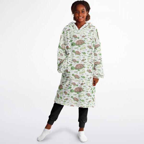 Kids Sea Turtles Wearable Blanket