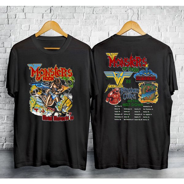 Vintage 1988 Van Monsters Of Rock Concert Unisex T-Shirt-image