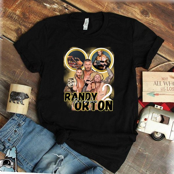 Vintage 90S Randy Orton Graphic T-Shirt-image