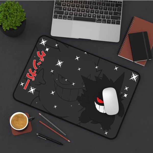 Dark Gengar Mouse Pad Xl Gaming Pkm Desk Mat Gift Desk Play Mat-image