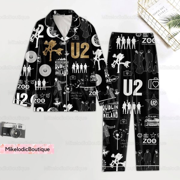 U2 Band Pajamas Set, U2 Matching Pajamas Set-image