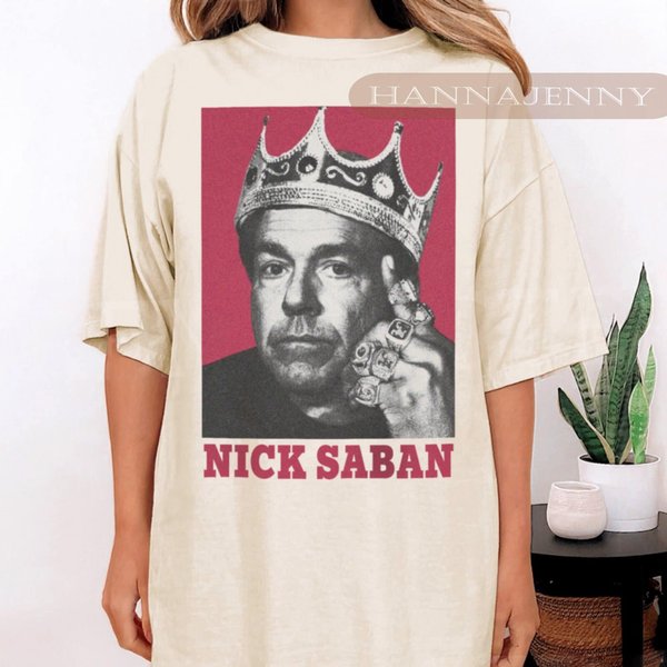 Nick Saban Albm Football Shirt, Nick Saban Football 90S Fan Gift-image