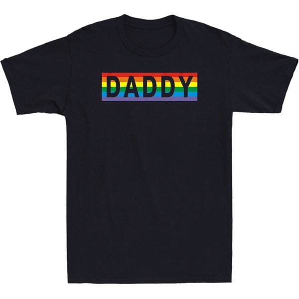 Funny Pride Daddy Proud Gay Lesbian Lgbt Gift Father's Day Men's T-Shirt-image