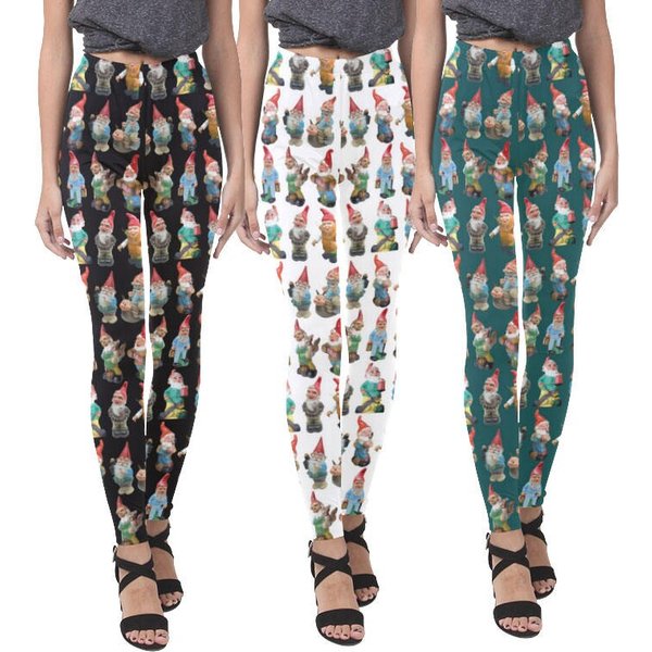 Vintage Garden Gnomes Leggings