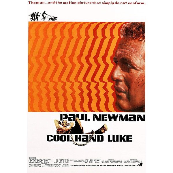 Cool Hand Luke Vintage Paul Newman Movie Poster Canvas-image