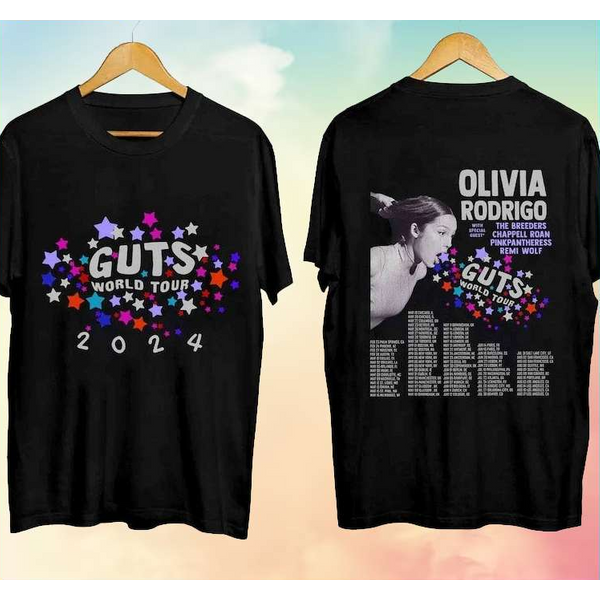 Olivia Rodrigo Guts World Tour 2024 Concert Dates T-Shirt-image