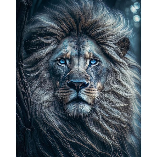 Black Golden Lion Poster Home Decor Canvas Painting Wall Art Picture