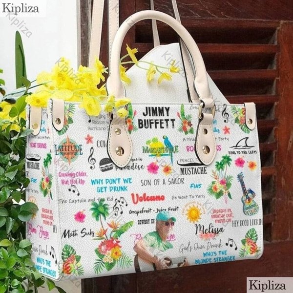 Jimmy Buffett Handbag, Jimmy Buffett Leather Bag-image