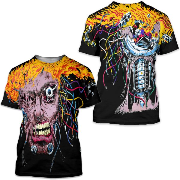 Logan Wolverine |Dark Fantasy Overload Black T-Shirt-image