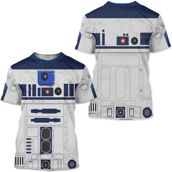 R2D2 Suit Full Over Print 3D Shirt-image