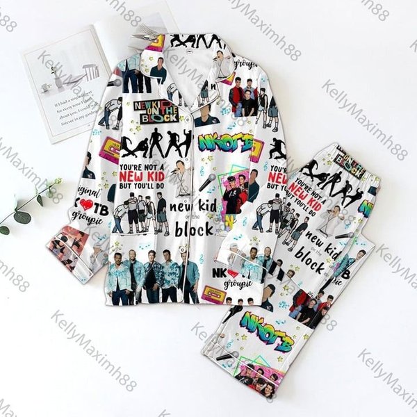 Nkotb Satin Pajama Set For New Kids On The Block-image