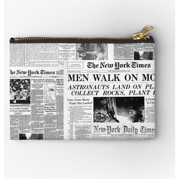 Newspaper Makeup Bag