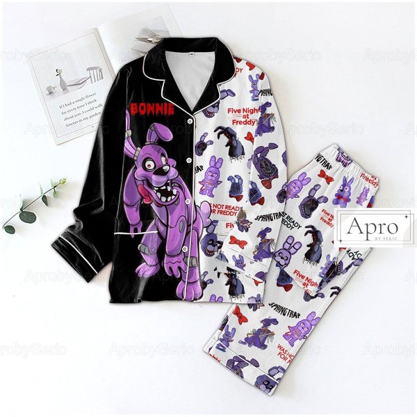 Bonnie Fnaf Family Pajama Set - Game Night Fun